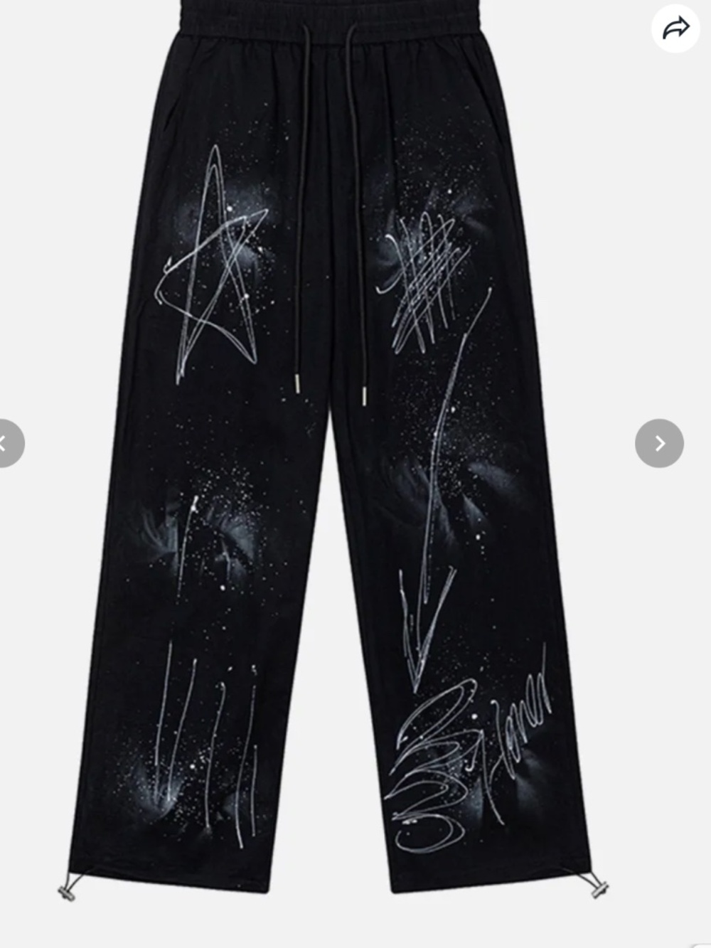 Aelfric Eden Star Graffiti Mens Sweatpants Size M